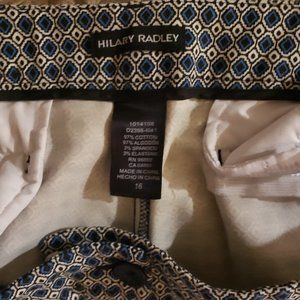 Womens Black and White Cropped Pants